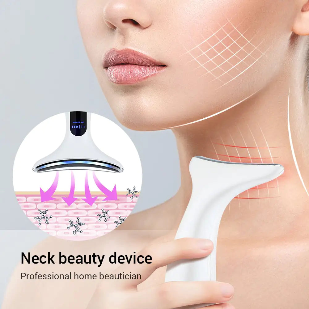 Facial & Neck LED Therapy Massager